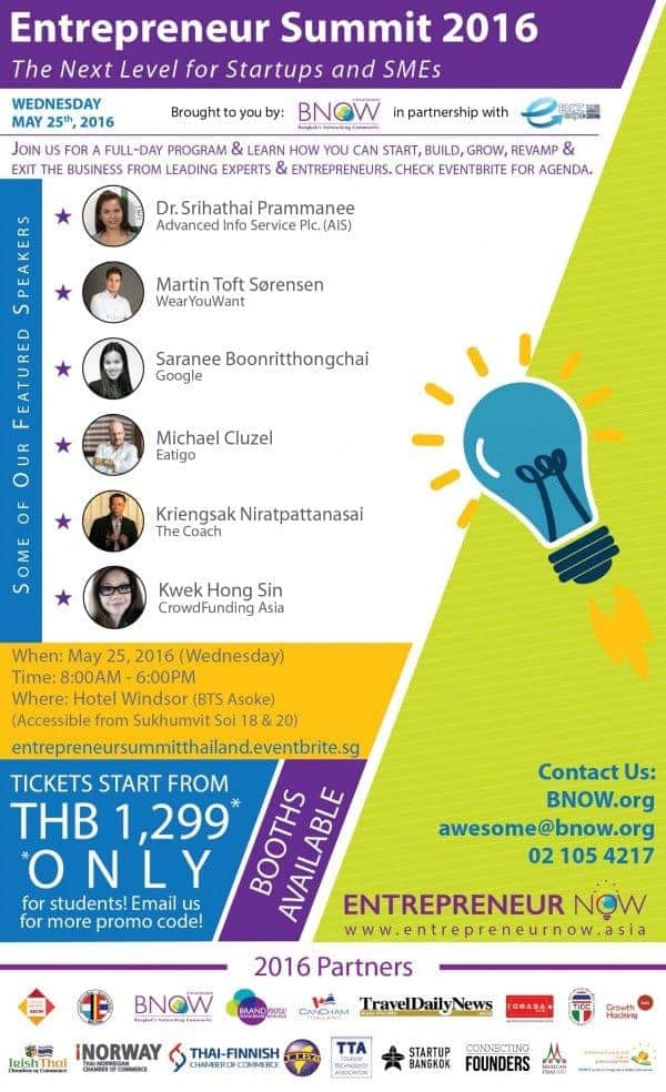 entrepreneur summit thailand 2016