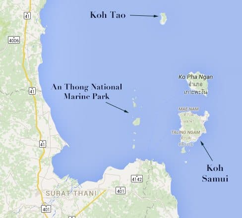 thailand gulf islands map