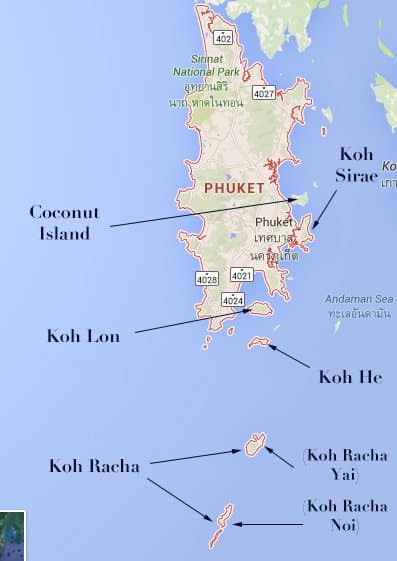phuket thailand map