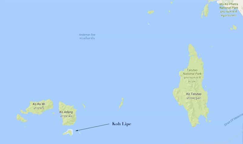 thailand islands map