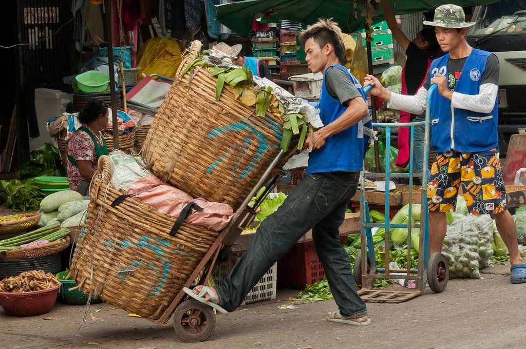 market in bangkok